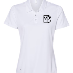 MPD Women's White Adidas Polo - MP Logo
