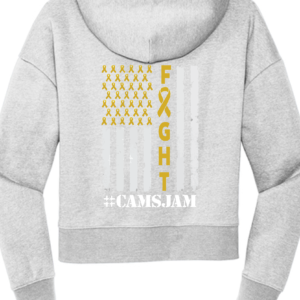 Cams Jam - Women's Flag Hoodie - Grey (DT6101)