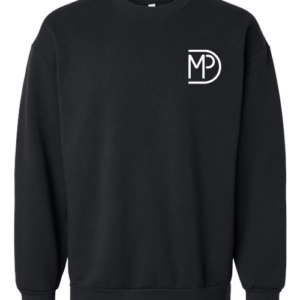 MPD Black Hanes Crew Neck - MP Logo