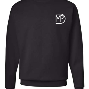MPD American Apparel Black Crew Neck - MP Logo